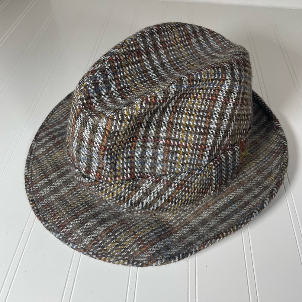 Towncraft Plaid Fedora Hat